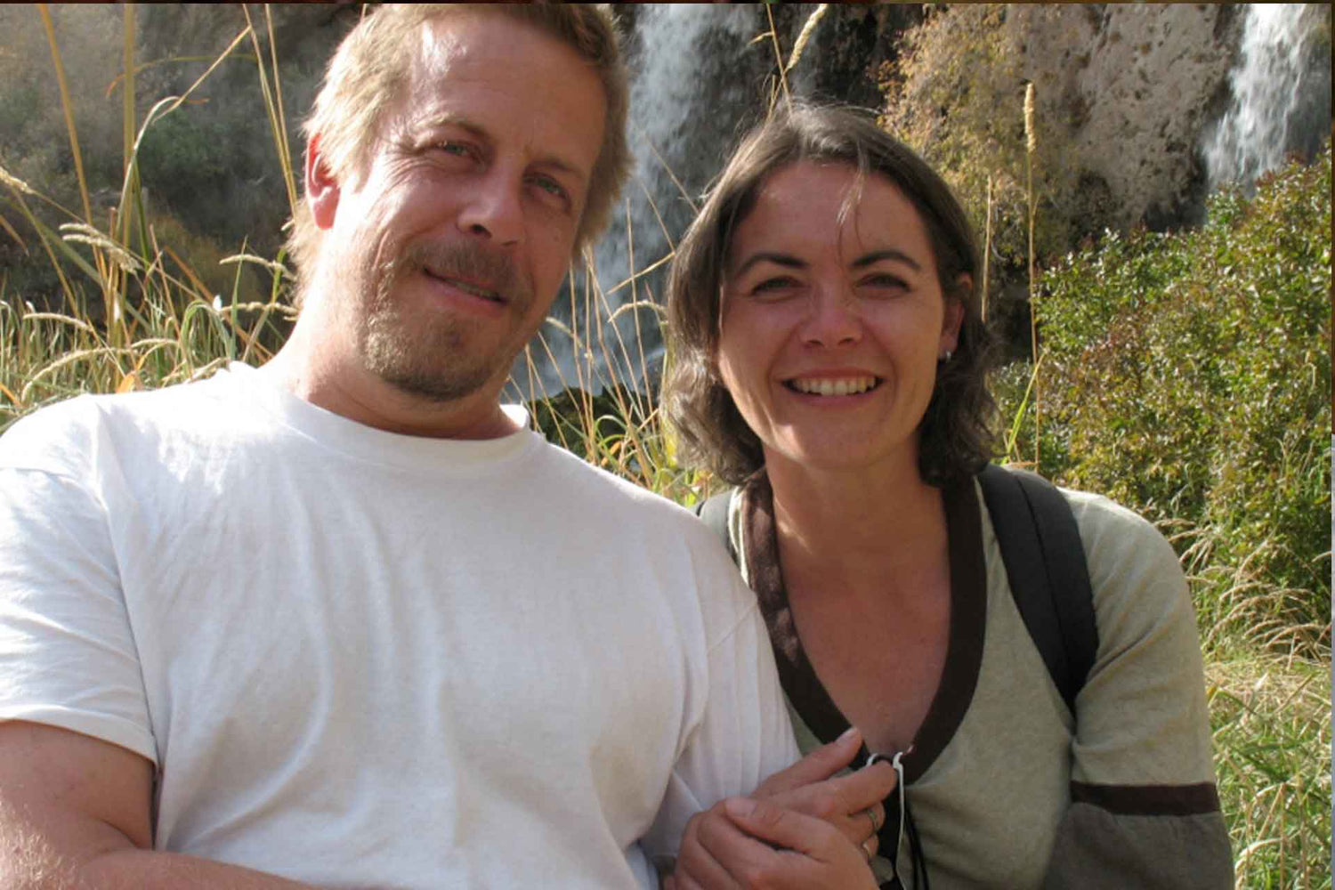 Robert and Birgit of MouCo Cheese Company, photographed together—partners in cheese, business, and life, shaping every wheel with care and vision.