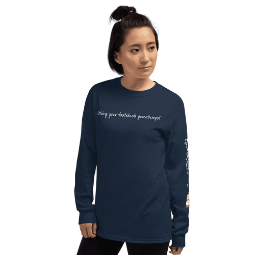 MouCo Cheese Long Sleeve T-Shirt - Navy
