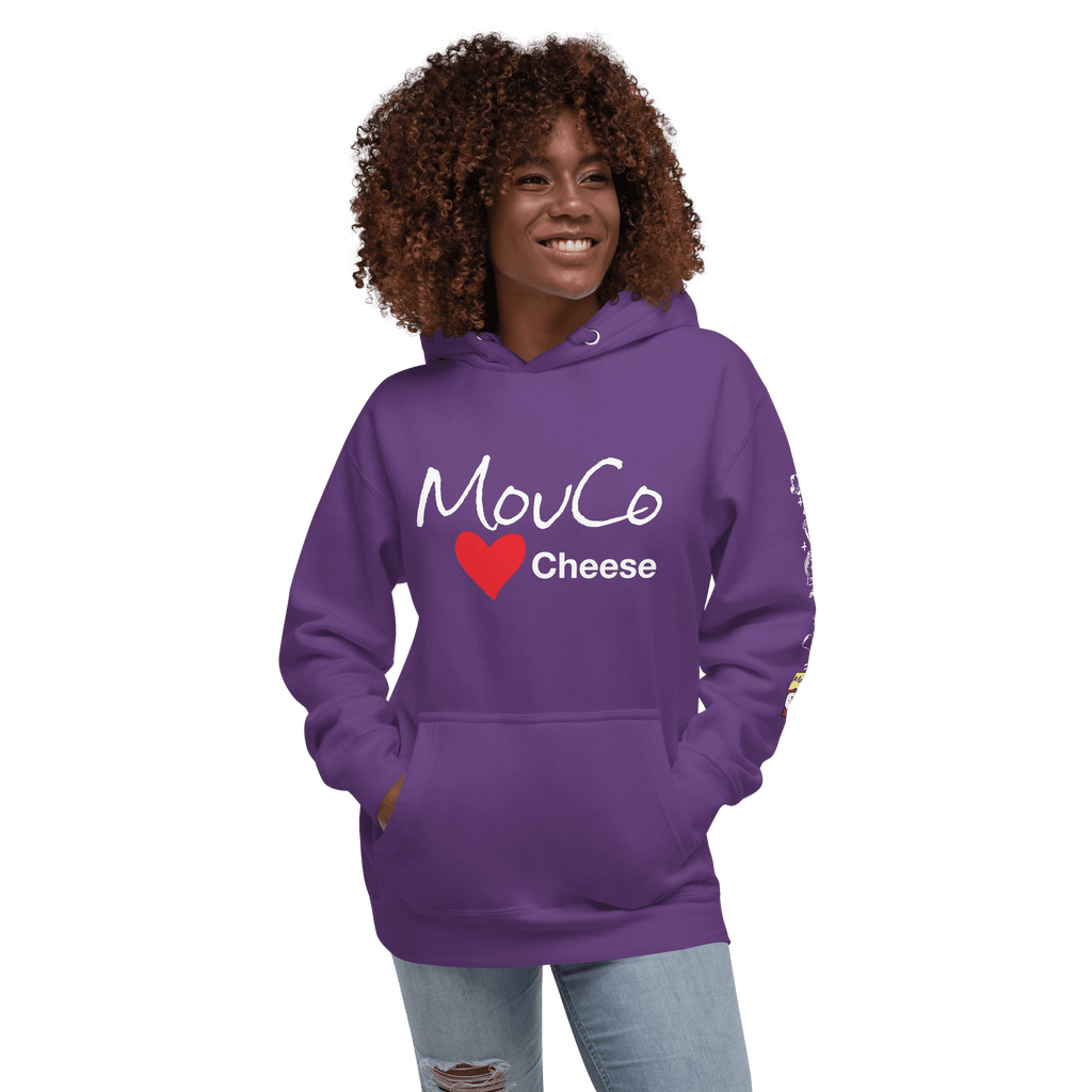 MouCo Cheese Love Hoodie - Purple