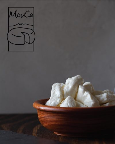 MouCo cheese curds in a wooden bowl, photographed by John Robson.