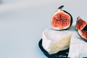 MouCo Camembert cheese with figs.