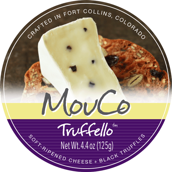 MouCo Truffello Cheese Label for Retail Packaging