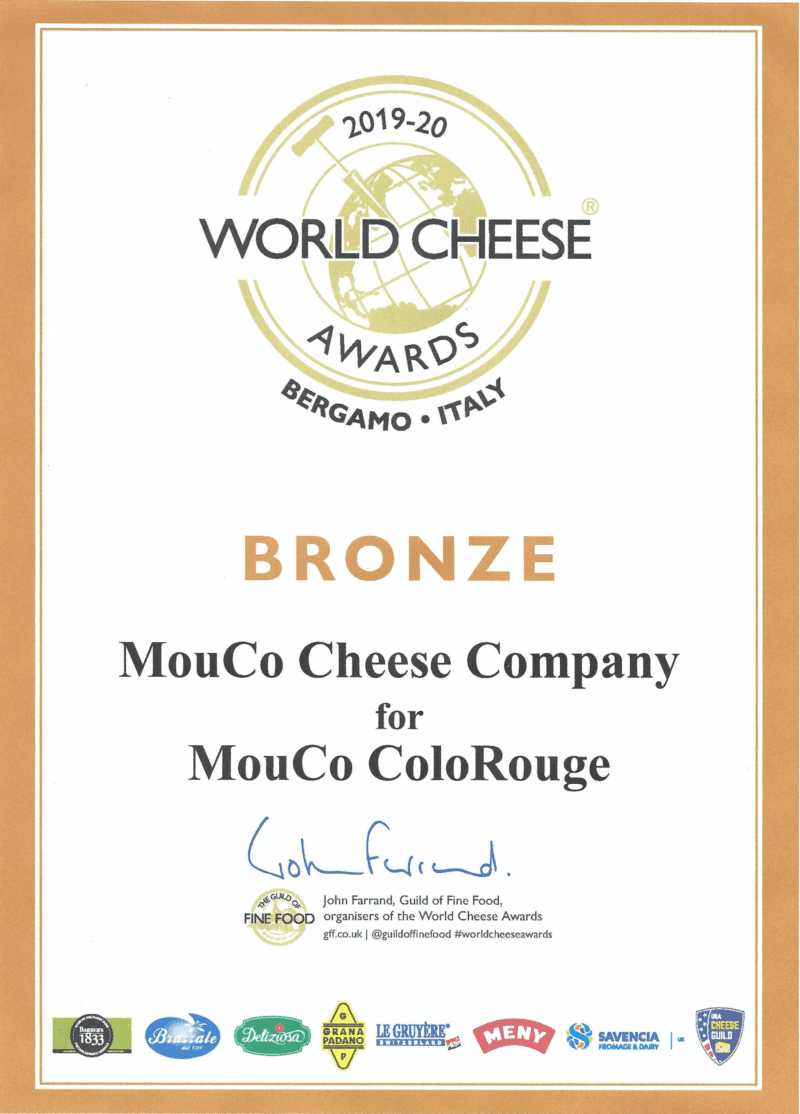 2020 World Cheese Awards - ColoRouge (Bronze)