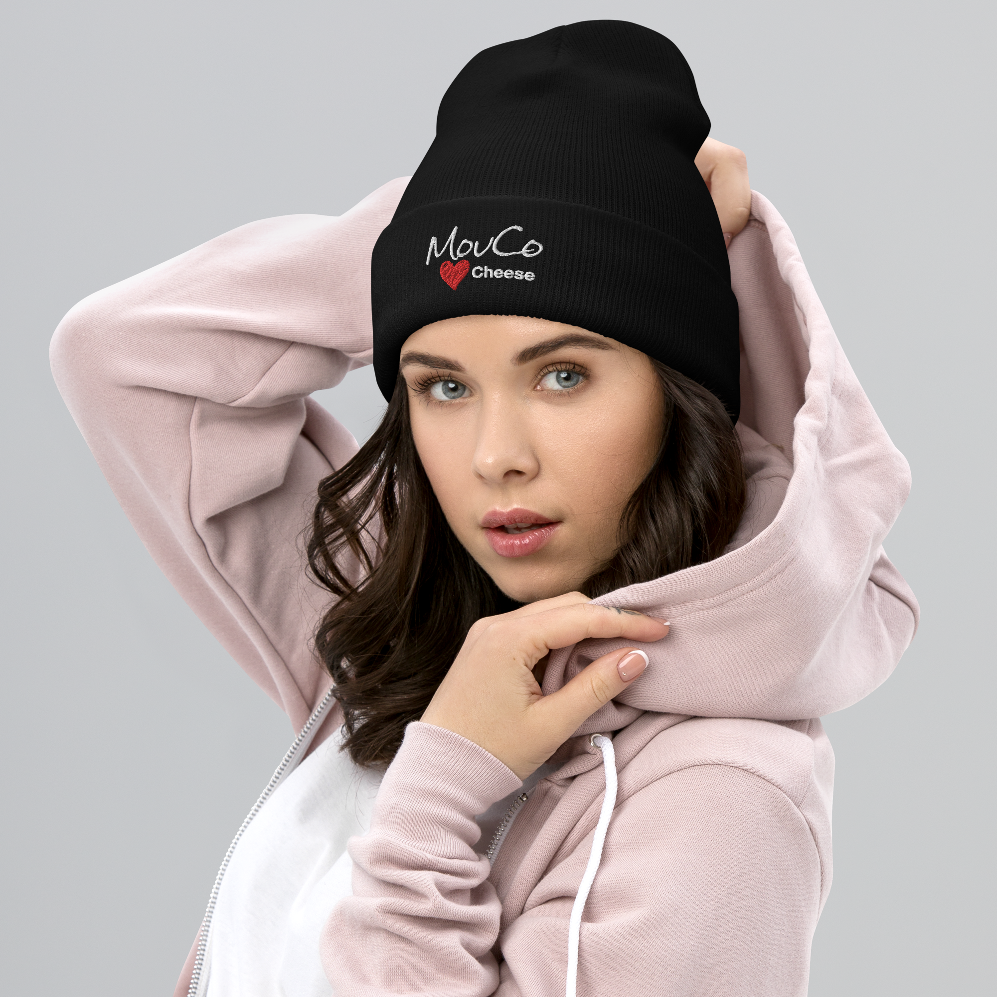 MouCo Cheese Love Beanie - Black