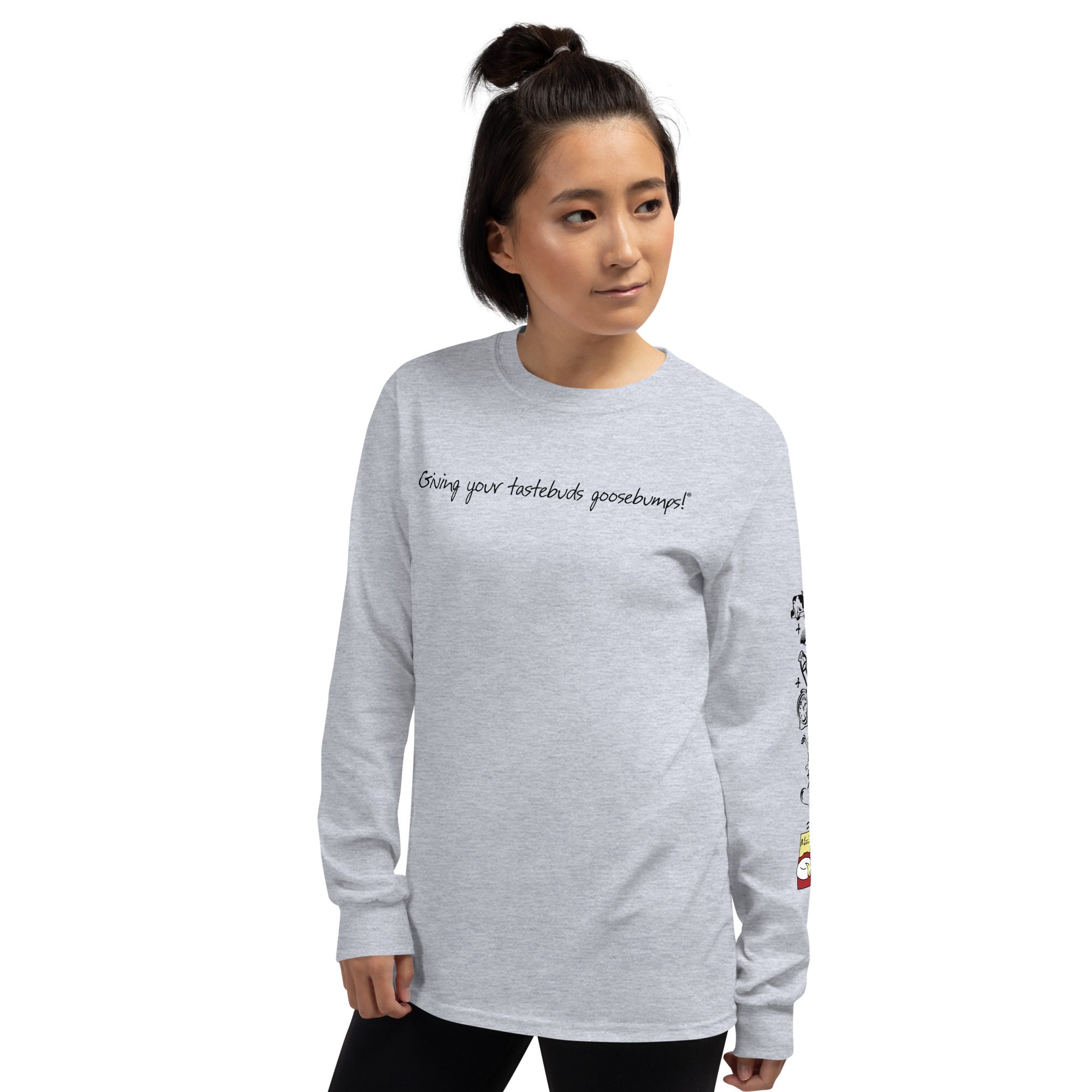 MouCo Cheese Long Sleeve T-Shirt - Grey