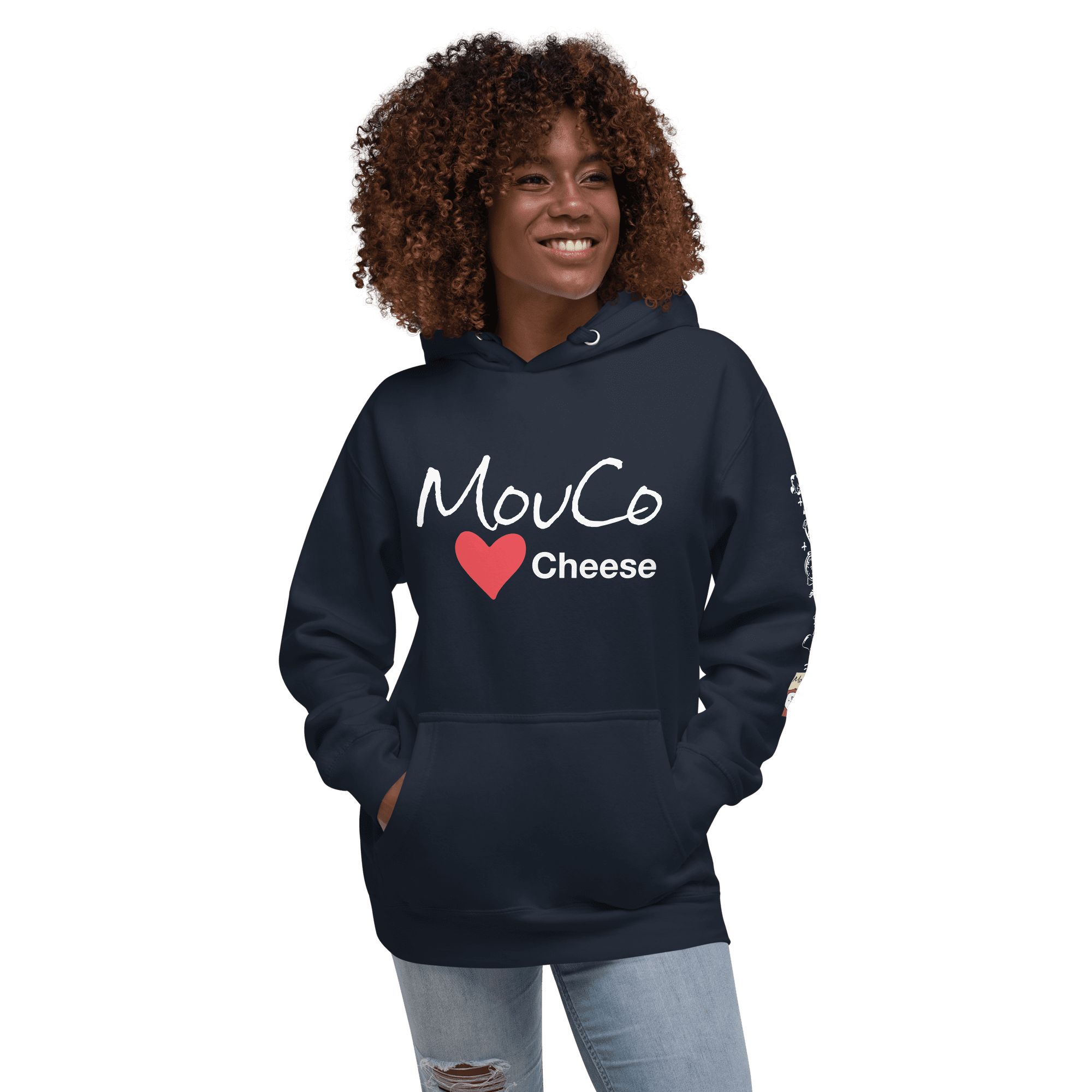 MouCo Cheese Love Hoodie - Navy Blazer