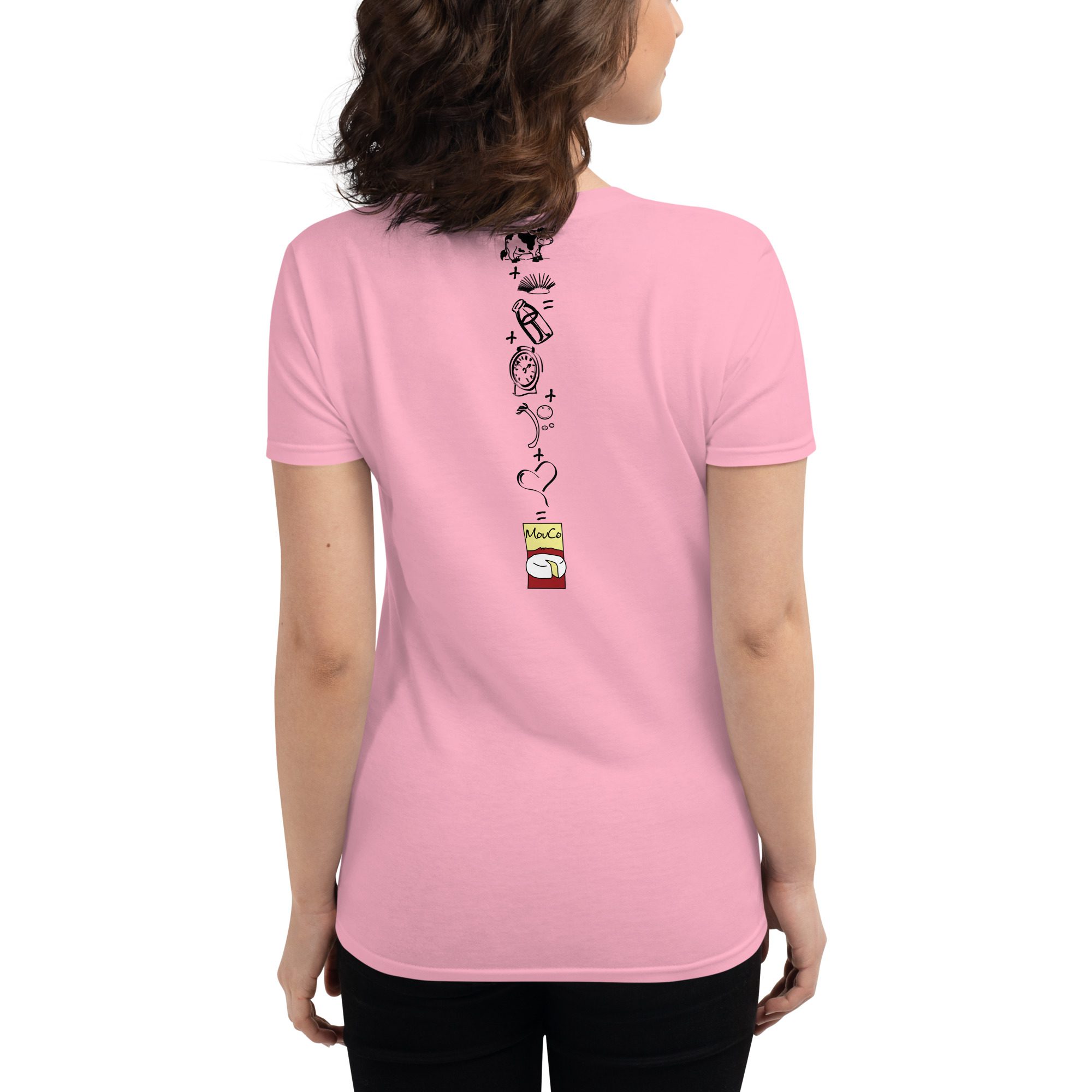 MouCo Women’s Fitted T-Shirt back view