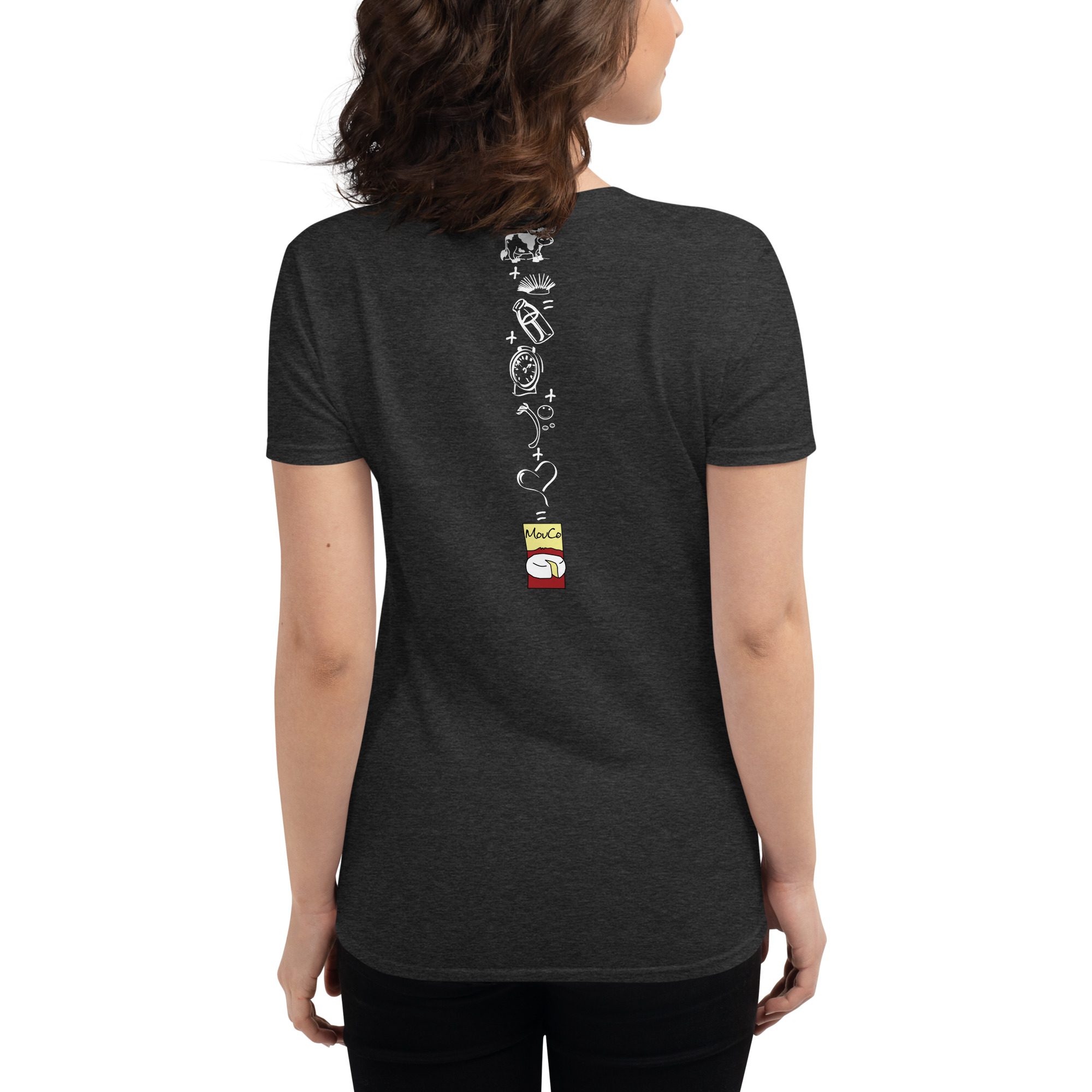 MouCo Women’s Fitted T-Shirt back view