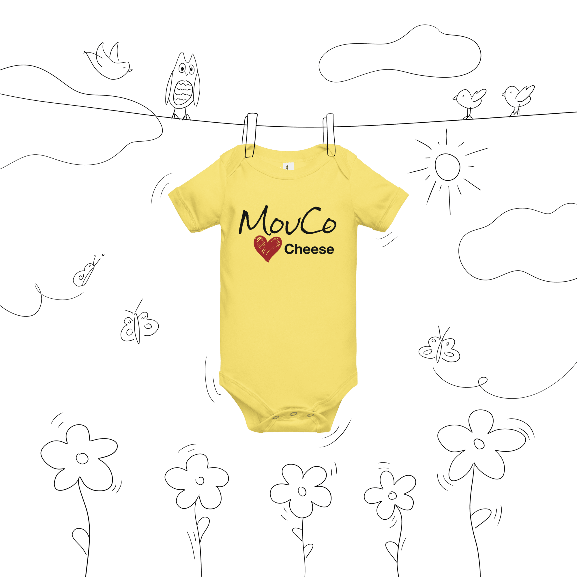 MouCo Cheese Love Onesie